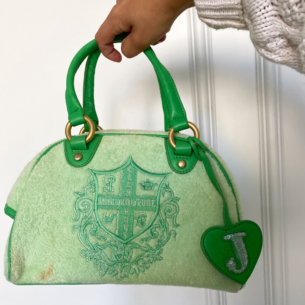Rare vintage Y2k 2000s Juicy Couture green
Bowler Bag